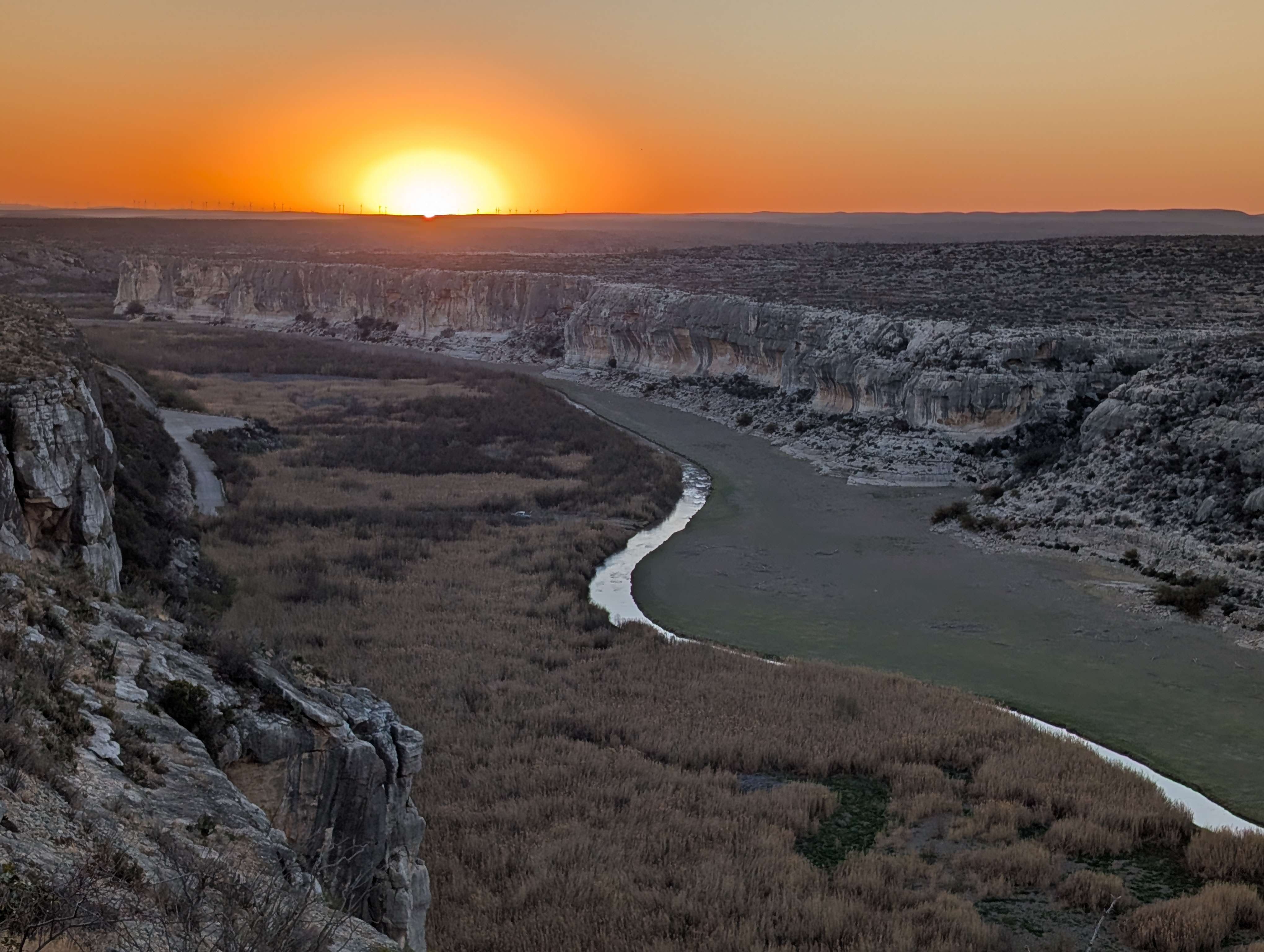 A river runs through it